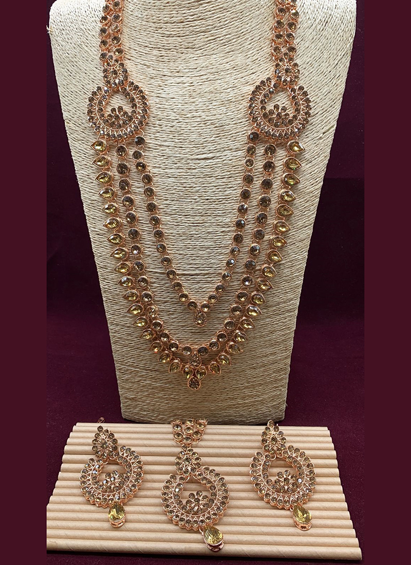 Stone long necklace deals designs